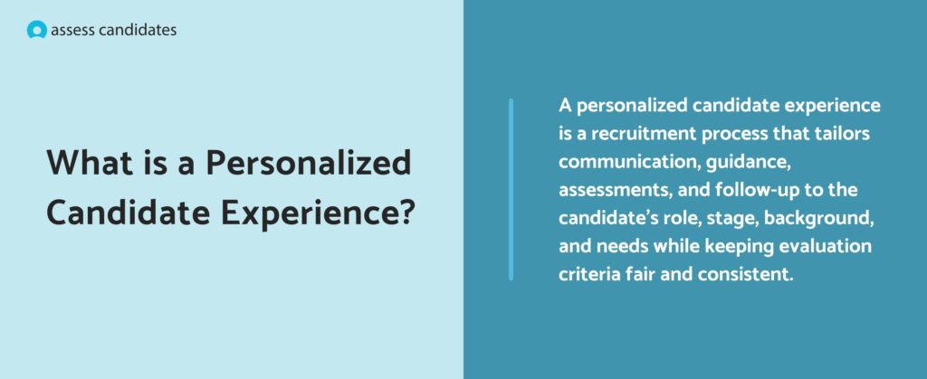 What is a personalized candidate experience