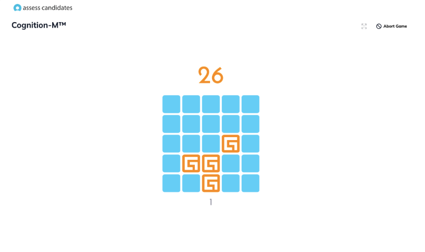 Cognition M game assessment