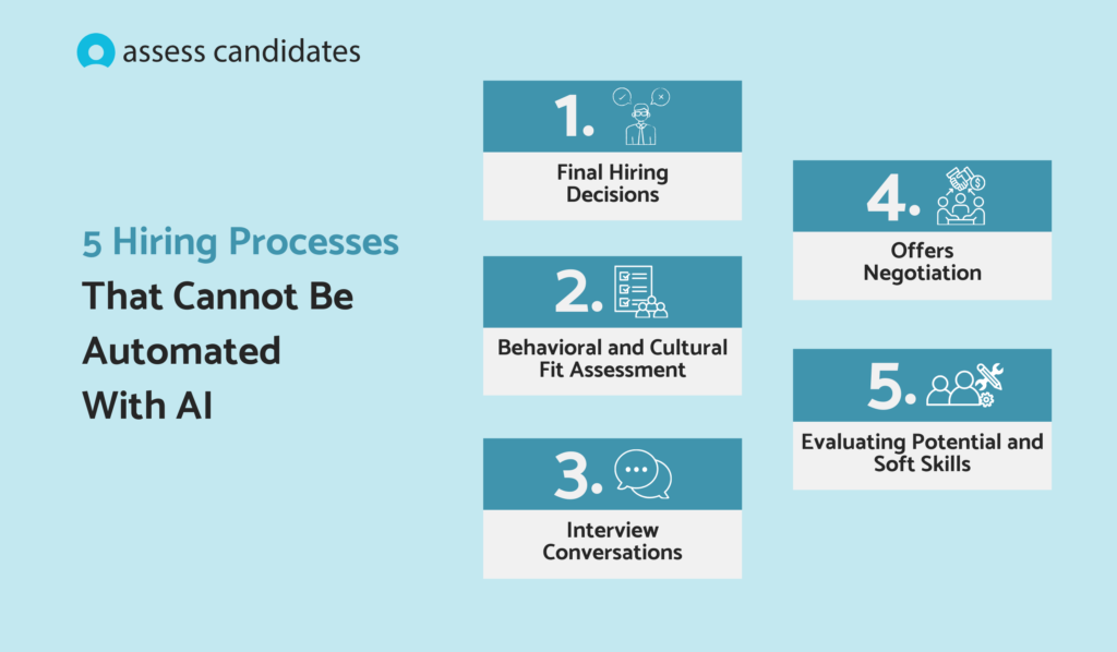 Hiring processes that cannot be automated with AI