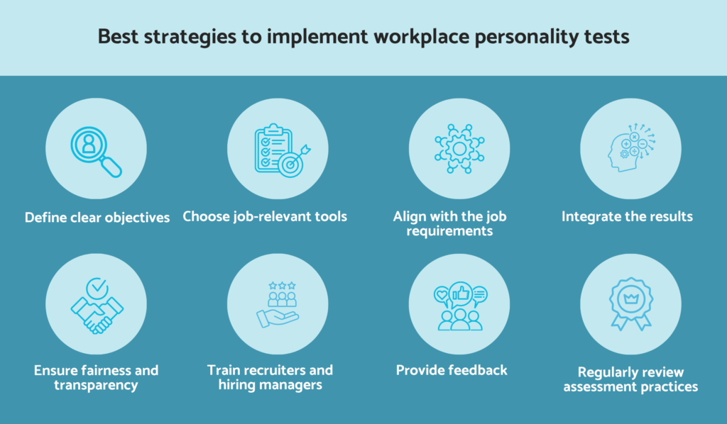Strategies to implement workplace personality tests
