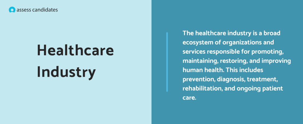What is the healthcare industry?