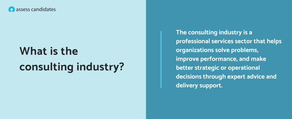 What is the consulting industry
