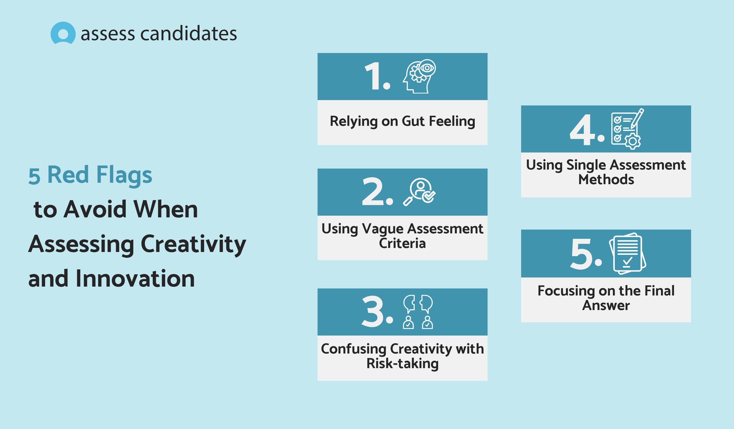 What to avoid when measuring creativity and innovation in candidates