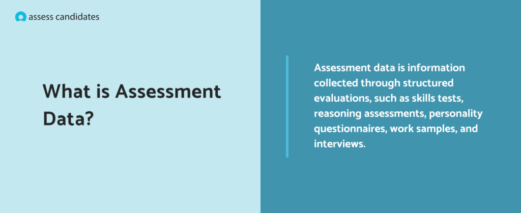 What is assessment data?